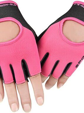 NEW Workout Gloves Lightweight Fingerless Gym Gloves Anti Slip Exercise Cycling
